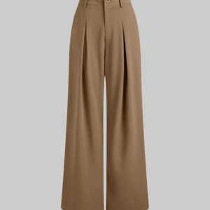 nermosa high waist korean trousers with wide baggy fit | trendy genz streetwear pants